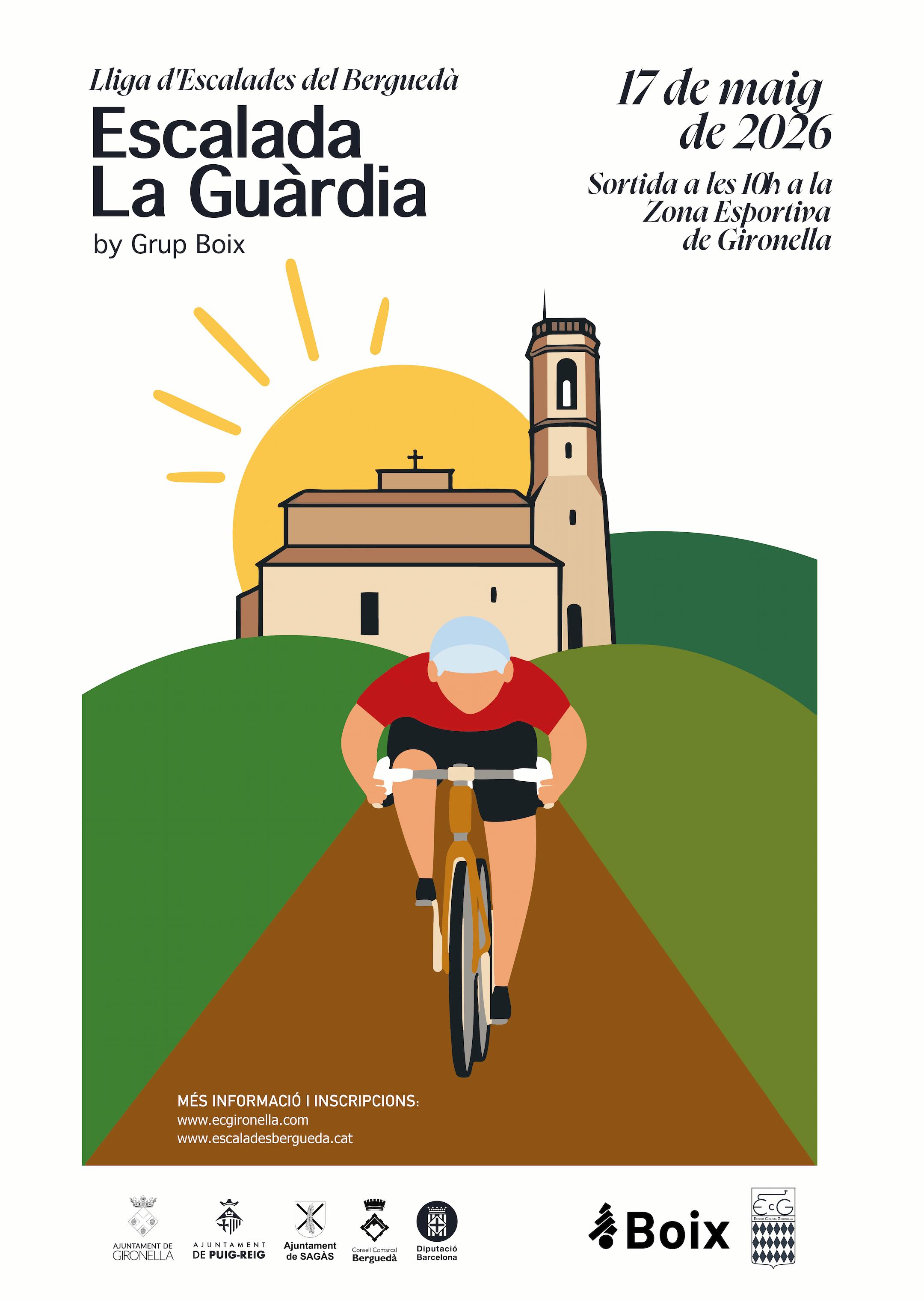 Cartell oficial de l'escalada a Santa Maria de la Guàrdia 2026