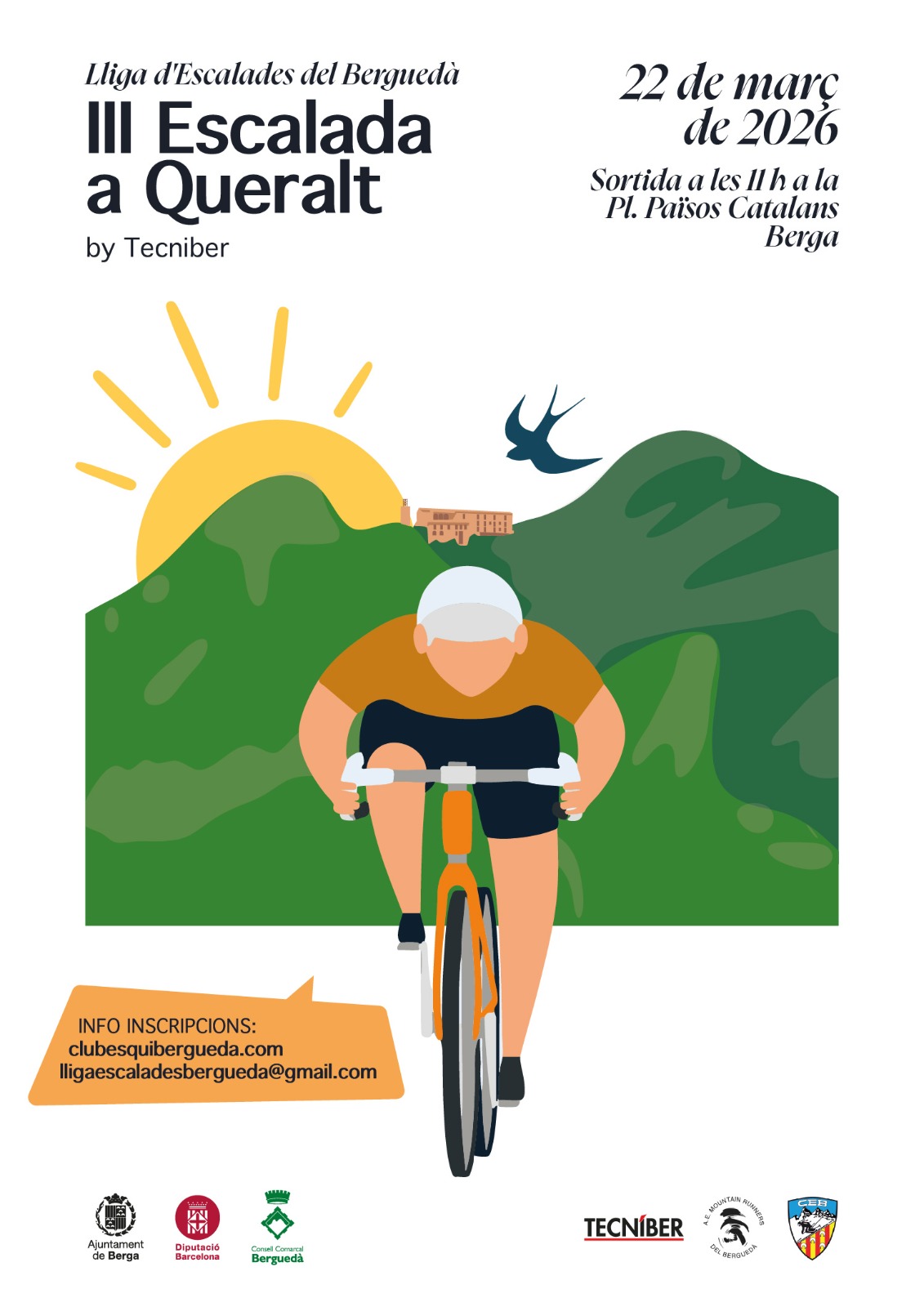 Cartell oficial de l'escalada a Queralt 2026